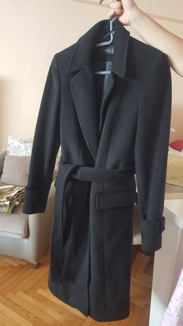 CHIMA Kuşaklı Kaşe Kaban YENİ - Görsel 3