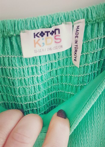 Koton yesil elbise - Görsel 4