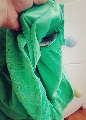 Koton yesil elbise - Görsel 7