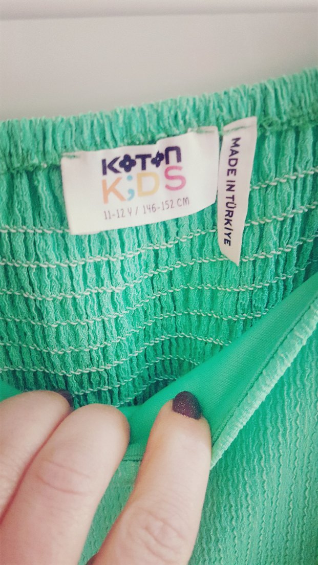 Koton yesil elbise - Görsel 4