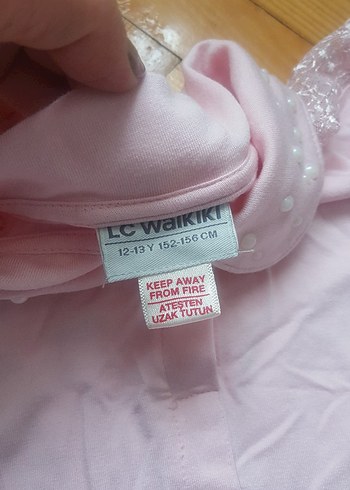 Kız Çocuk Beyaz Dantelli Kısa Kollu Gömlek - Görsel 3