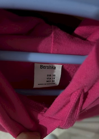 Kadın Pembe Kapüşonlu Sweatshirt - Görsel 2