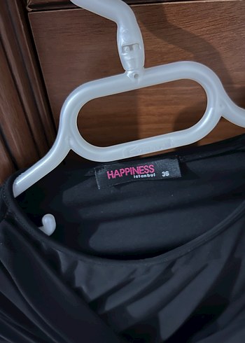 Drapeli Siyah V Yaka Uzun Kollu Bluz - Görsel 2