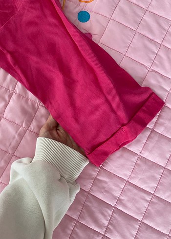 Düğmeli Pembe Kadın Gömlek - Görsel 2