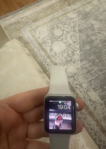 Apple watch 3 Beyaz Akıllı Saat Gri Kordonlu - Görsel 7