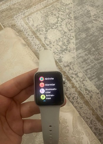 Apple watch 3 Beyaz Akıllı Saat Gri Kordonlu - Görsel 6