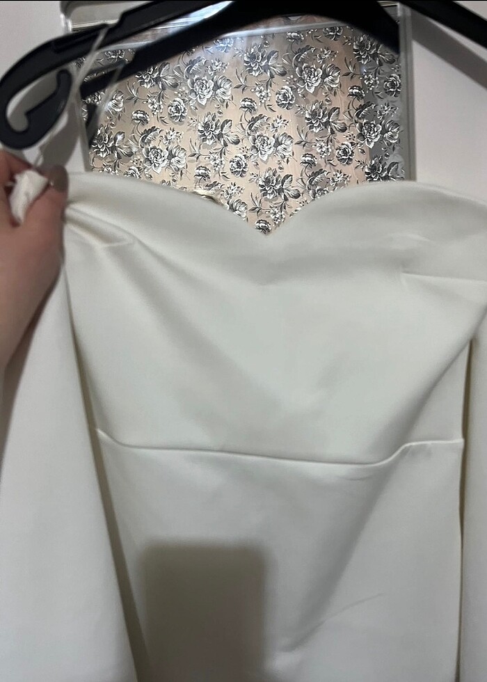 Beyaz abiye - Görsel 5