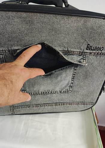 Samsonite BELLUGIO Gri Fermuarlı tekerlekli Valiz