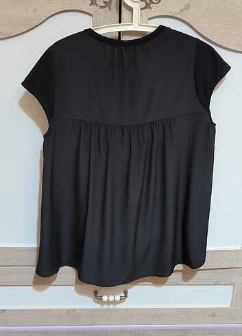 Siyah Kadın Bluz/L Beden/iki kez giyildi / önü penye arka kısmı  - Görsel 4