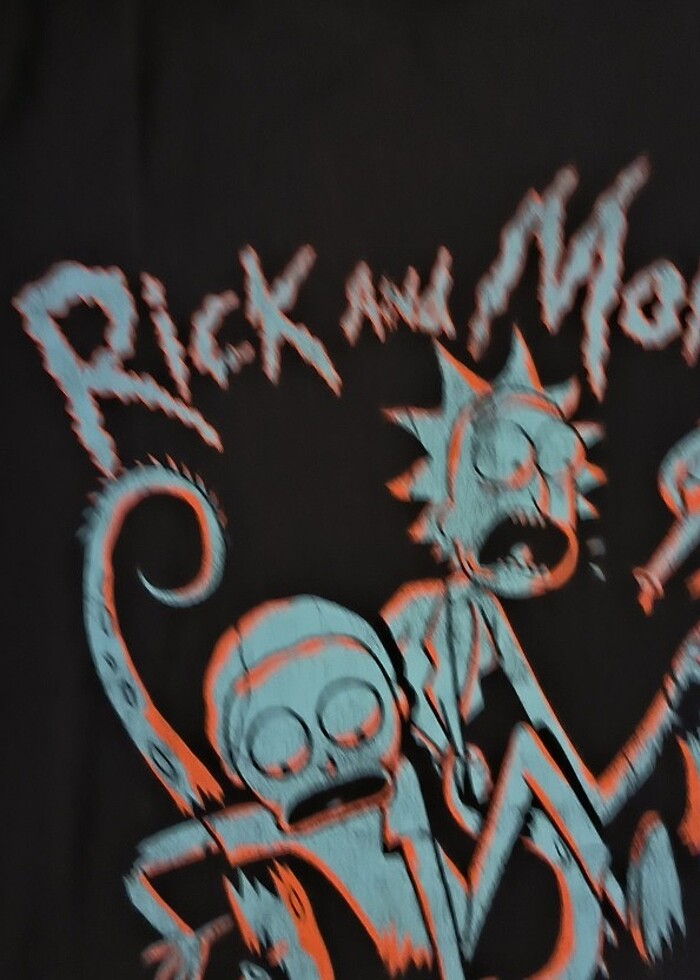 #mavi #erkek t-shirt #rick and morty #M beden , çok iyi durumda  - Görsel 3
