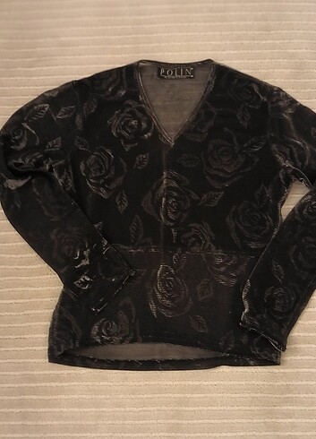 #Şık bluz #Siyah #tül bluz#Gece için#  38 Beden ama dar kalıp ko - Görsel 3