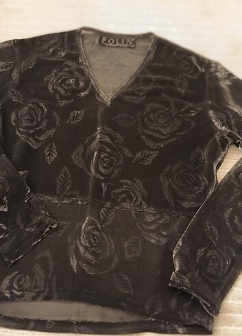 #Şık bluz #Siyah #tül bluz#Gece için#  38 Beden ama dar kalıp ko - Görsel 4