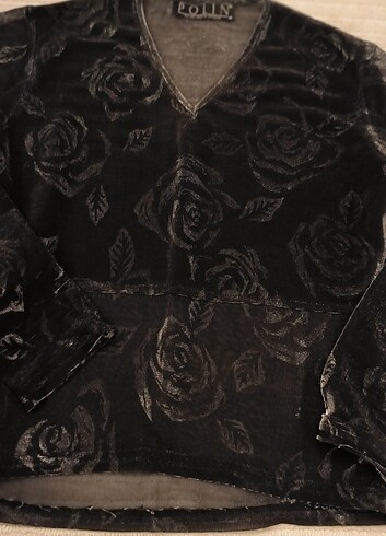 #Şık bluz #Siyah #tül bluz#Gece için#  38 Beden ama dar kalıp ko - Görsel 5