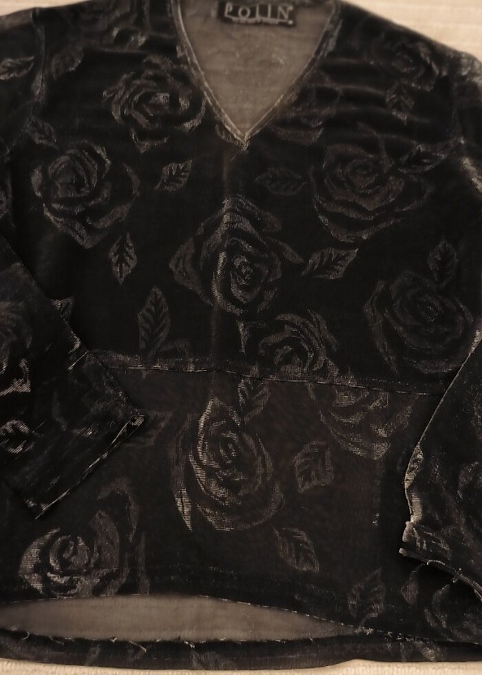 #Şık bluz #Siyah #tül bluz#Gece için#  38 Beden ama dar kalıp ko - Görsel 5