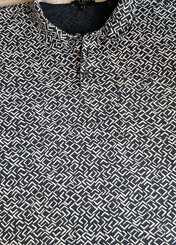 #Ted Barker marka #erkek polo yaka t-shirt / lacivert beyaz geom - Görsel 4