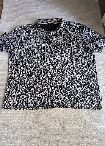 #Ted Barker marka #erkek polo yaka t-shirt / lacivert beyaz geom - Görsel 6