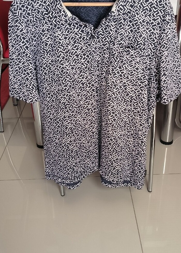 #Ted Barker marka #erkek polo yaka t-shirt / lacivert beyaz geom - Görsel 2