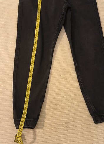 #Bershka#Erkek pantolon jogger # L beden# kot #denim # siyah # ç - Görsel 4