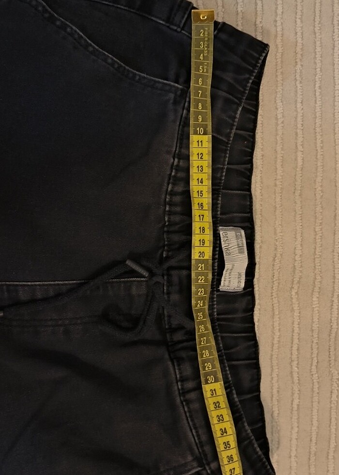 #Bershka#Erkek pantolon jogger # L beden# kot #denim # siyah # ç - Görsel 3