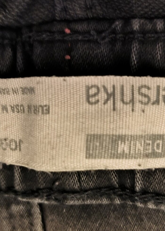 #Bershka#Erkek pantolon jogger # L beden# kot #denim # siyah # ç - Görsel 5