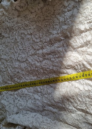 38 Beden twist Dantel Detaylı Bohem Uzun Kollu dantel Bluz