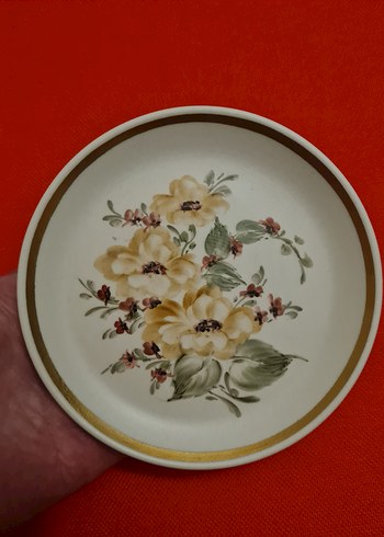 Çiçek Desenli Sümerbank damgalı duvar tabağı - Görsel 6