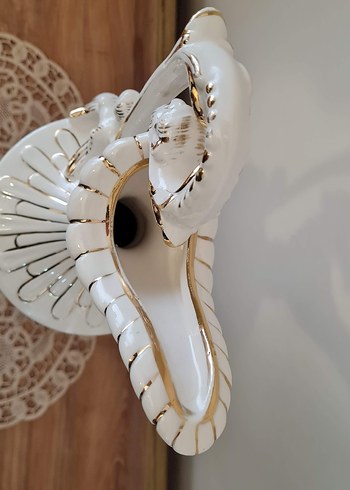 Beyaz Dekoratif Vazo - Görsel 11