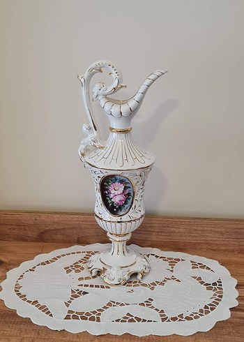 Beyaz Dekoratif Vazo - Görsel 12