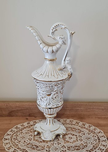 Beyaz Dekoratif Vazo - Görsel 7