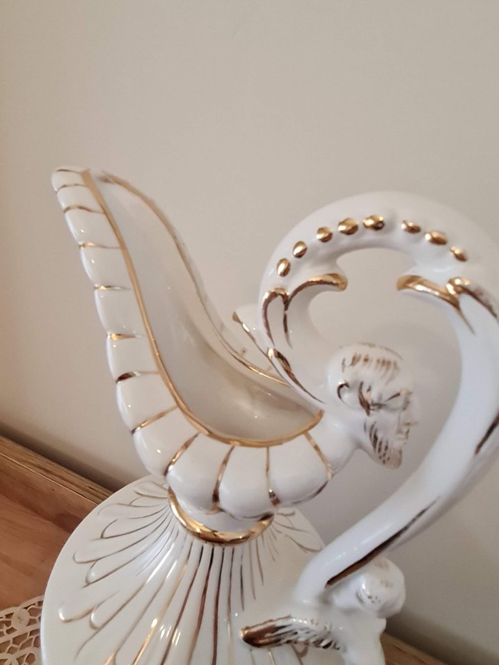 Beyaz Dekoratif Vazo - Görsel 3