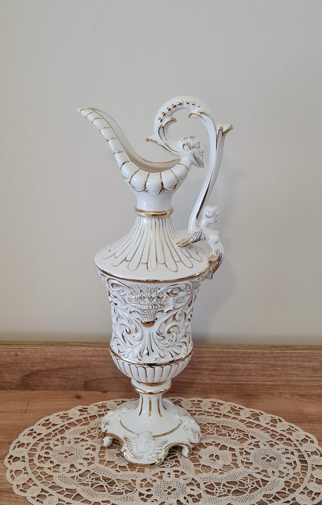 Beyaz Dekoratif Vazo - Görsel 2