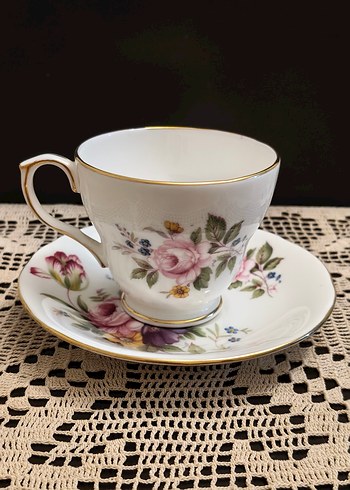 Çiçek Desenli İngiliz fincan - Görsel 10