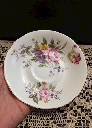 Çiçek Desenli İngiliz fincan - Görsel 5