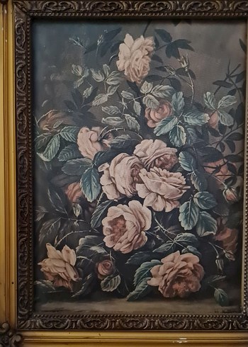 Diger Altın Renkli Koyu Çiçekli Çerçeve - Görsel 7