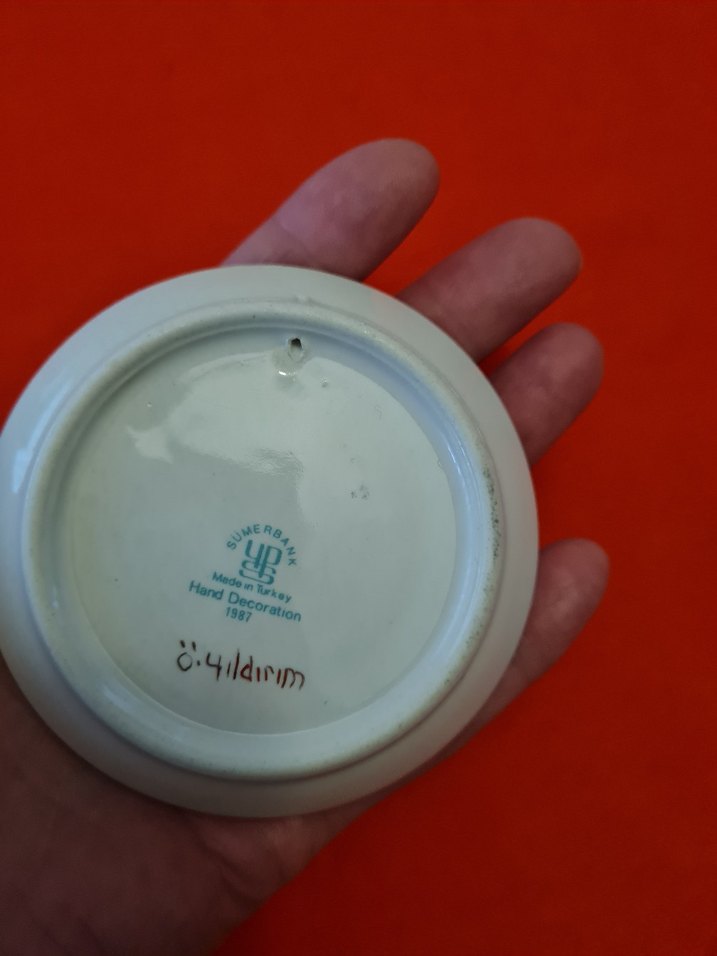 Sümerbank damgalı mini tabak - Görsel 4