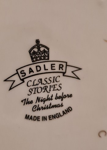 Sadler England damgalı Christmas temalı - Görsel 19