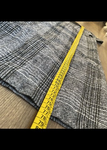 Dilvin Gri Ekose Kısa Elbise Kareli - Görsel 7