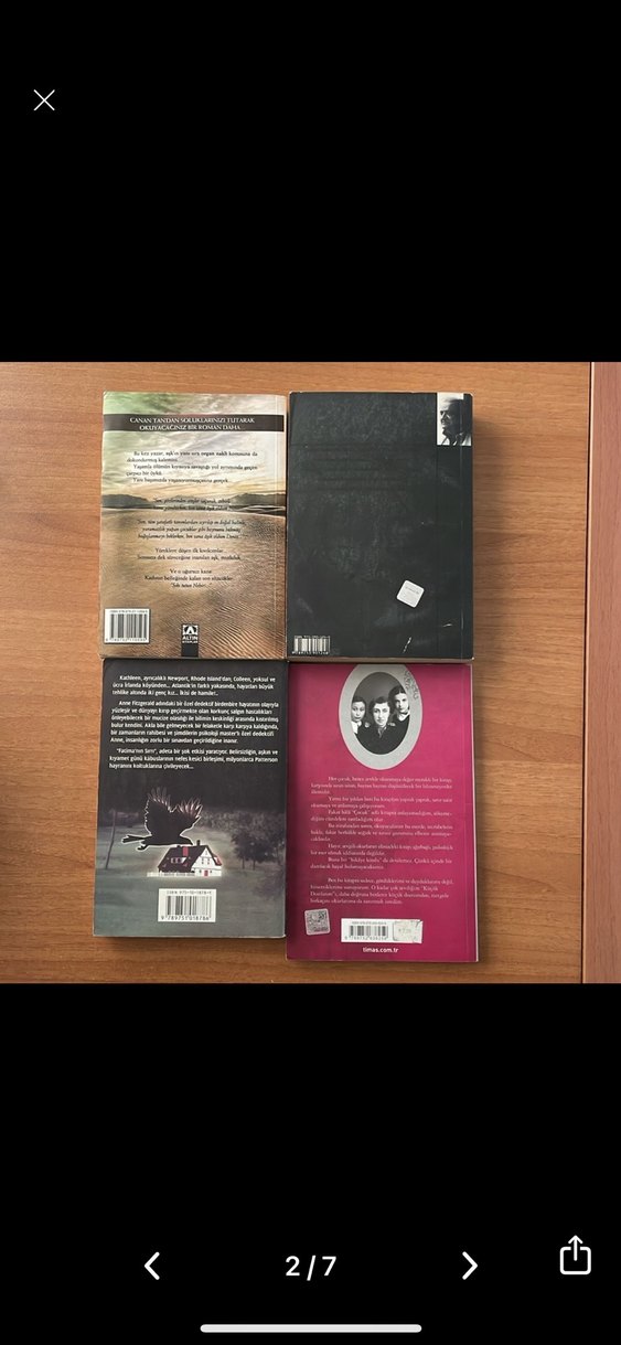 4 Adet Çeşitli Kitap Roman - Görsel 2