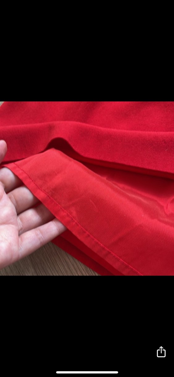 Kırmızı Şık Kemerli Kısa Etek - Görsel 5