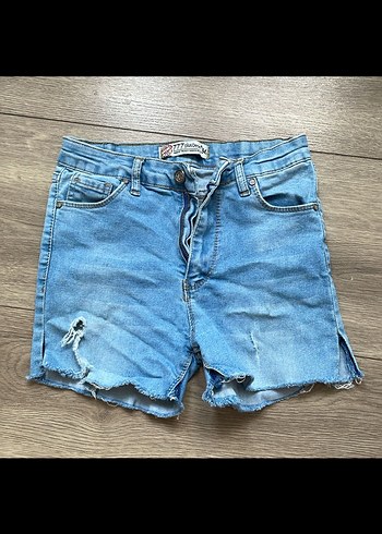 Koton Sarı Crop ve Mavi Kot Şort - Görsel 2