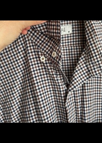 Süvari M Beden Uzun Kollu Kareli Erkek Gömlek - Görsel 6