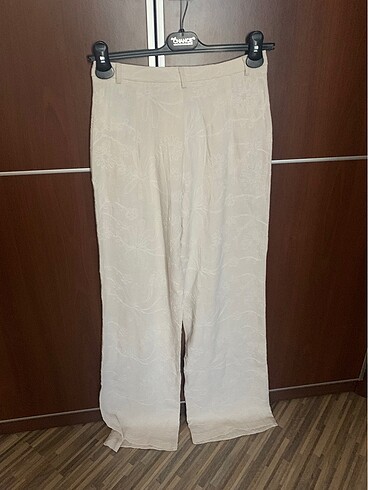 Stradivarius Stradivarius keten karışımlı pantolaon