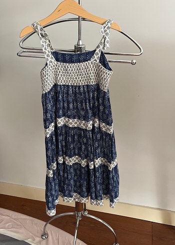 Bohem Desenli İpli Midi Elbise - Görsel 4