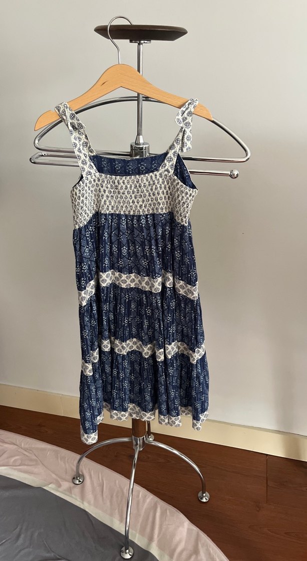 Bohem Desenli İpli Midi Elbise - Görsel 4