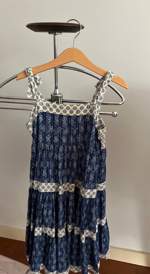 Bohem Desenli İpli Midi Elbise - Görsel 2