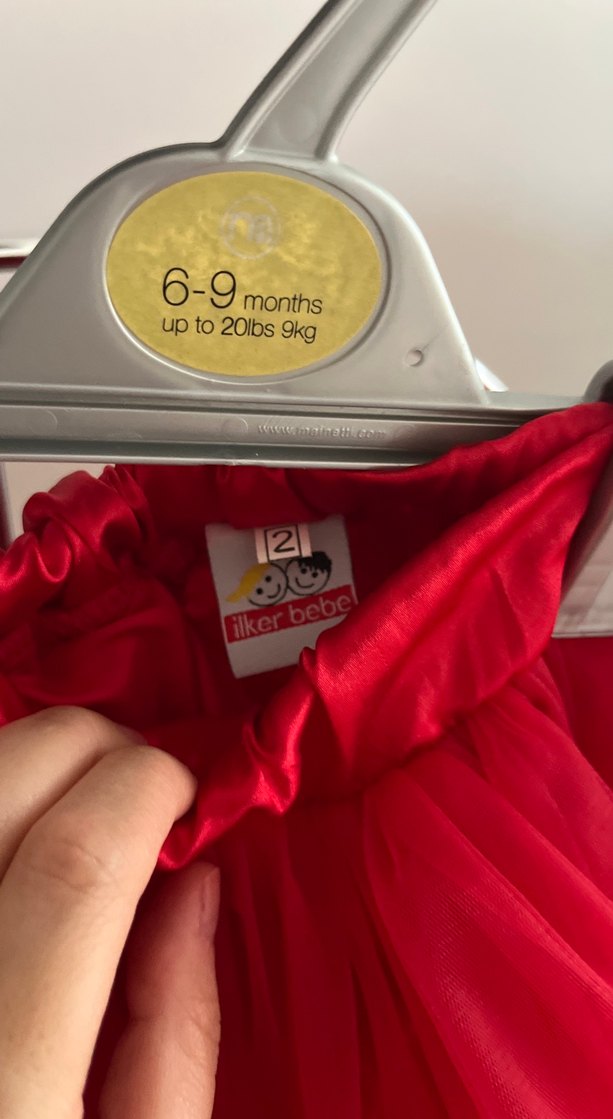 Kız Çocuk Kırmızı Fırfırlı Etek - Görsel 2