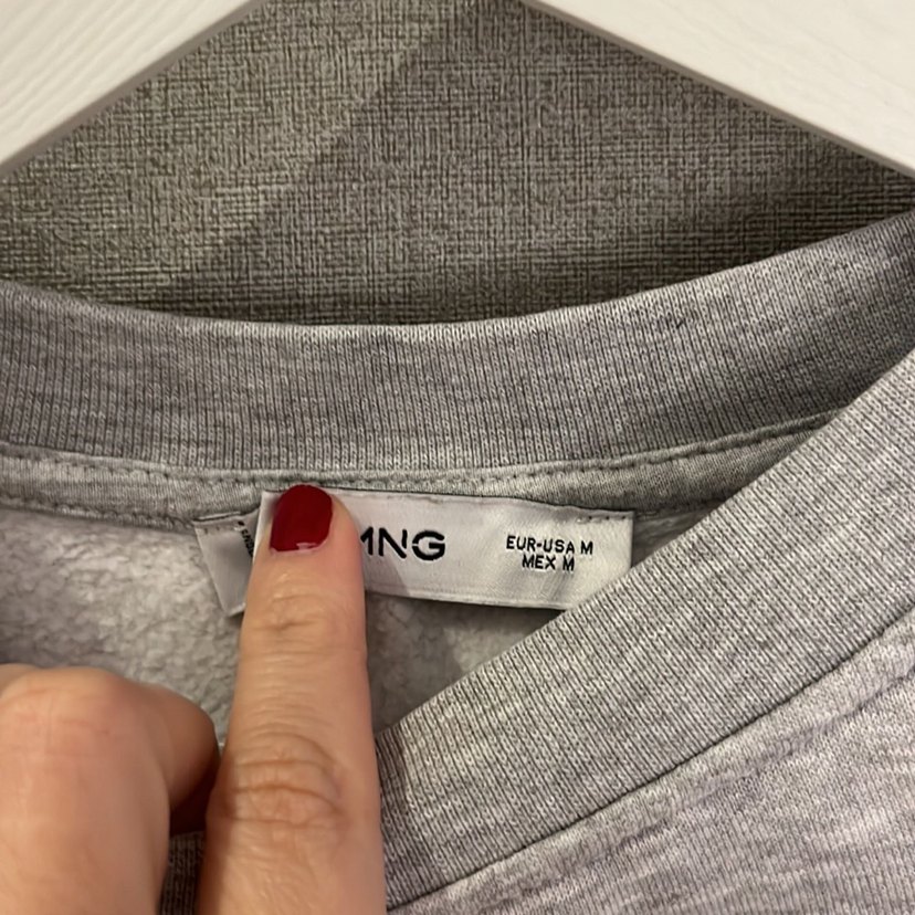 Gri Kadın Pamuklu Sweatshirt - Görsel 3