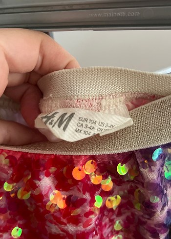 Renkli Parlak Simli Kız Çocuk Eteği - Görsel 3