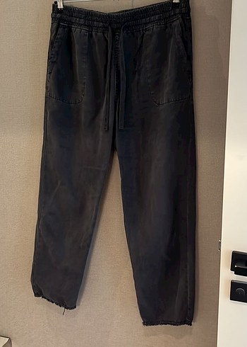 Kadın Gri Bol Kesim Pantolon - Görsel 2