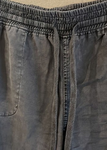 Kadın Gri Bol Kesim Pantolon - Görsel 7